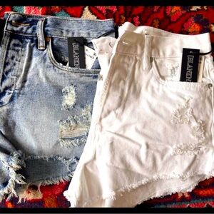 Blank NYC denim cutoff shorts (2 pair)